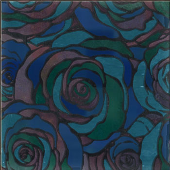 Mosaic House Moroccan tile HPC_Rose 6-24-28-9-15 Hippi Black Sea Green Teal Purple Cobalt Blue  hand painted 